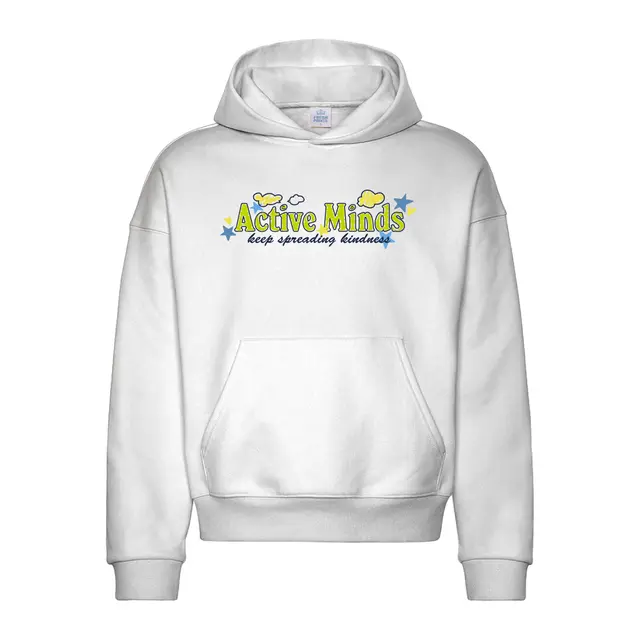 Active Minds Playful Clouds Stars Text PR Hoodie 2