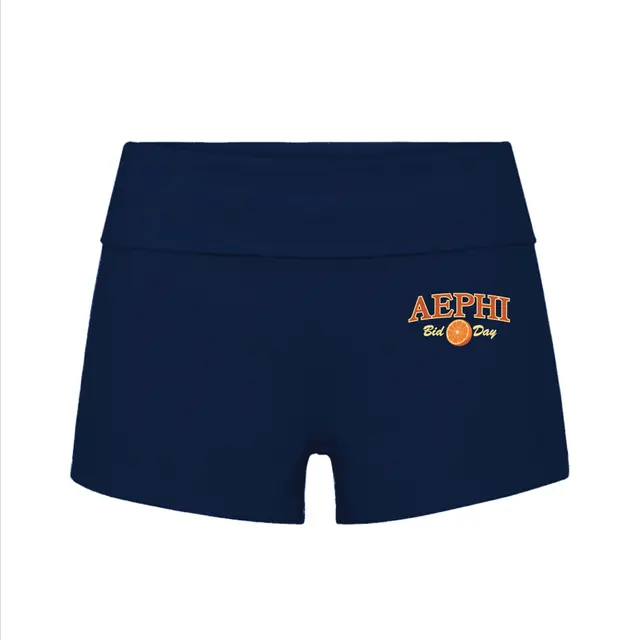 Alpha Epsilon Phi Vintage Fruit Graphic Rush Shorts 2