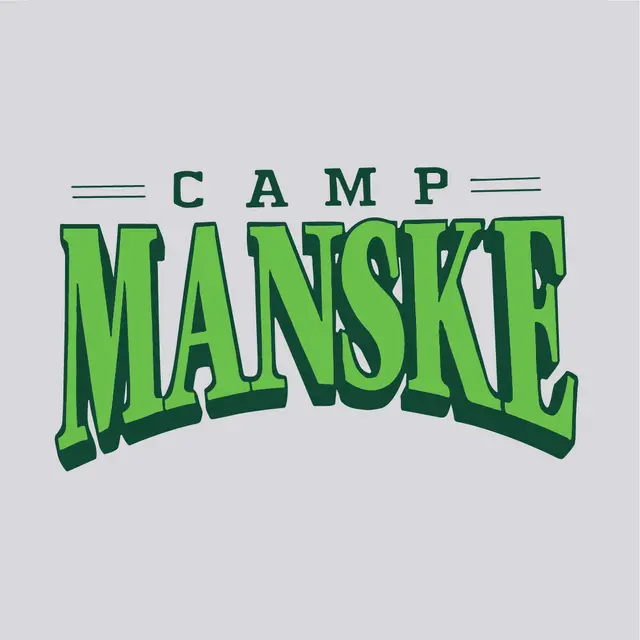 Camp Manske Bold Lettering Club Crewneck
