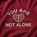 Active Minds Heart Brain Text PR Shirt