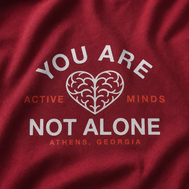 Active Minds Heart Brain Text PR Shirt