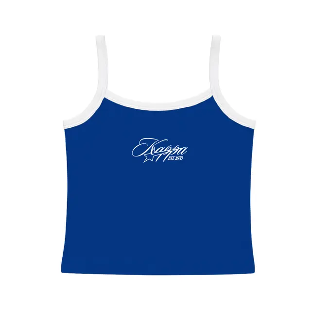Kappa Kappa Gamma Script Lettering Star PR Tank 2