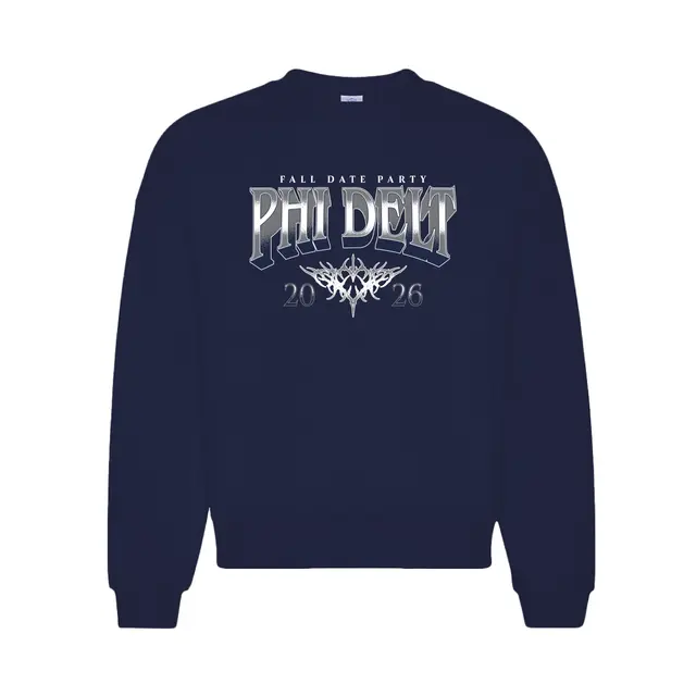 Phi Delta Theta Block Lettering Date Party Crewneck 2