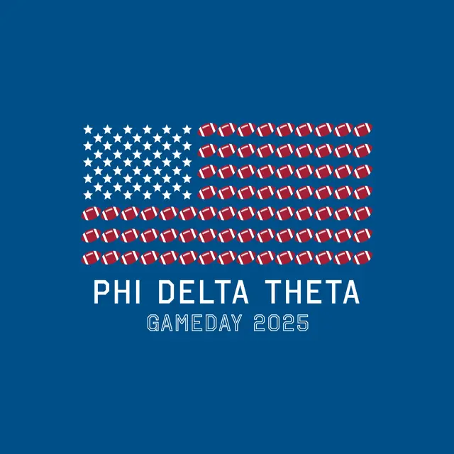 Phi Delta Theta Football Flag Game Day Crewneck