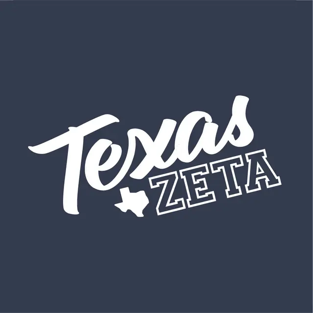 Zeta Tau Alpha Stylish Script Texas PR Hoodie