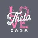 Kappa Alpha Theta Distressed Love Lettering Philanthropy Shirt