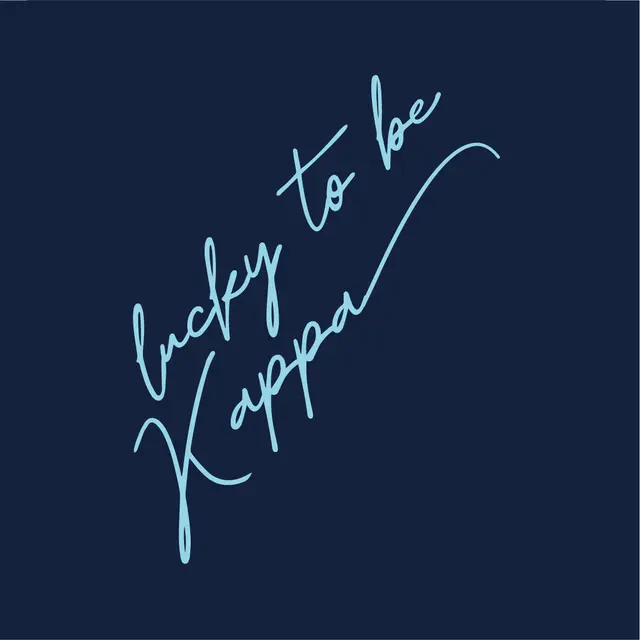 Kappa Kappa Gamma Hand Drawn Lettering PR Tank