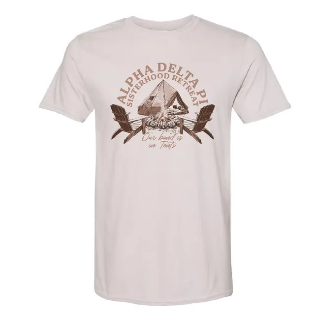 Alpha Delta Pi Campfire Illustration Retreat Shirt 2