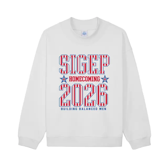 Sigma Phi Epsilon Striped Lettering Homecoming Sweater 2