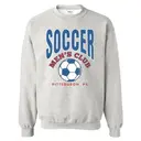 Men's Soccer Club Bold Block Text PR Crewneck 2
