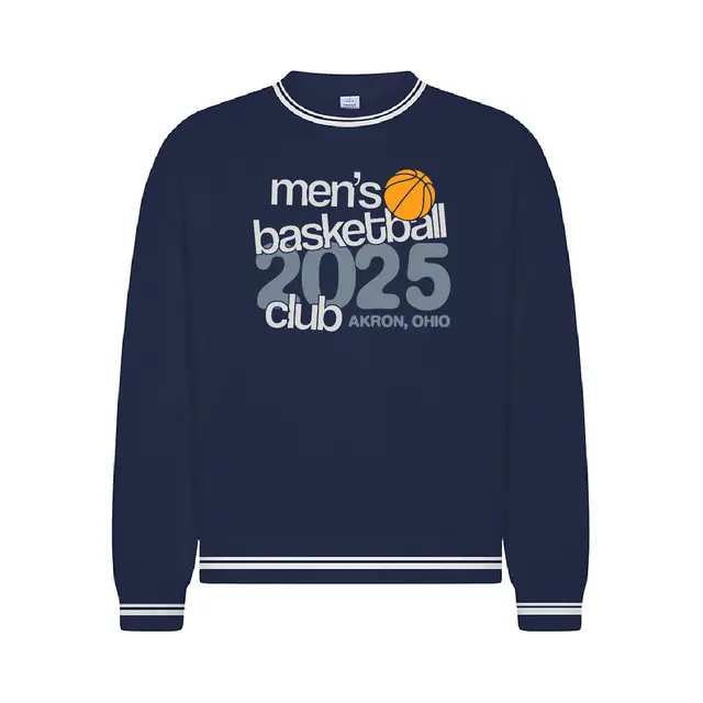Men's Basketball Club Bold Texts Basketball Graphic PR Crewneck 2