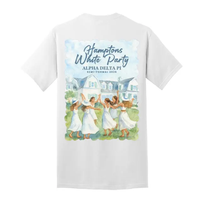 Alpha Delta Pi Watercolor Cottage Semi Formal Shirt 2