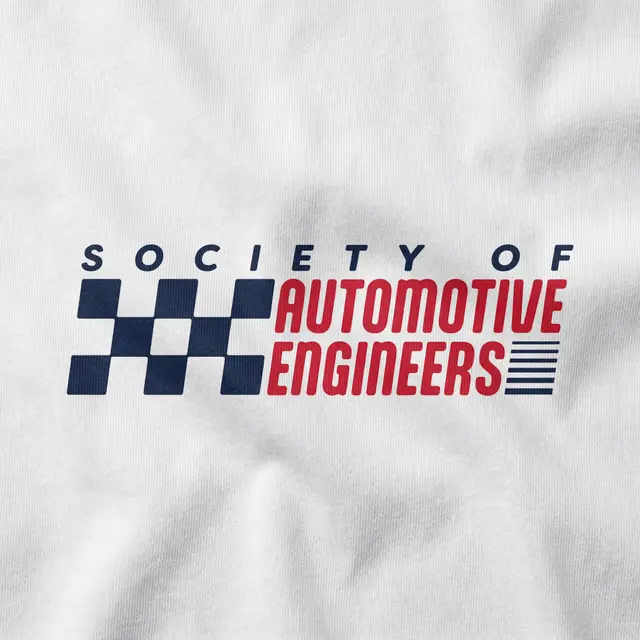 Society of Automotive Engineers Checker Pattern Text PR Sweater