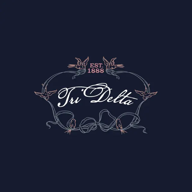 Delta Delta Delta Ribbon Birds PR Shirt