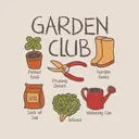 Garden Club Illustrated Tools PR Shirt