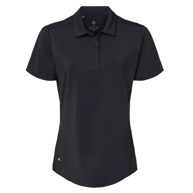 Adidas Women's Ultimate Solid Polo a515 Black Front