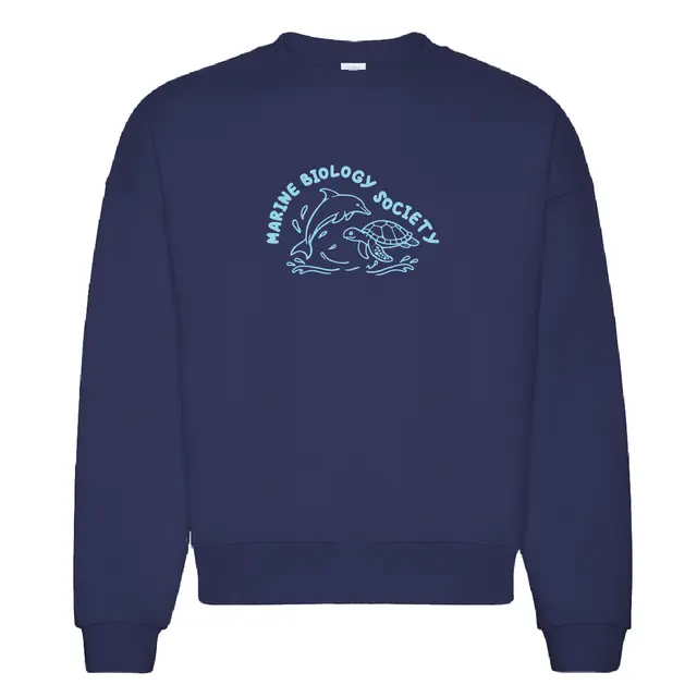 Marine Biology Society Dolphin and Turtle Graphic PR Crewneck 2