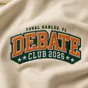 Debate Club Outlined Text PR Hoodie