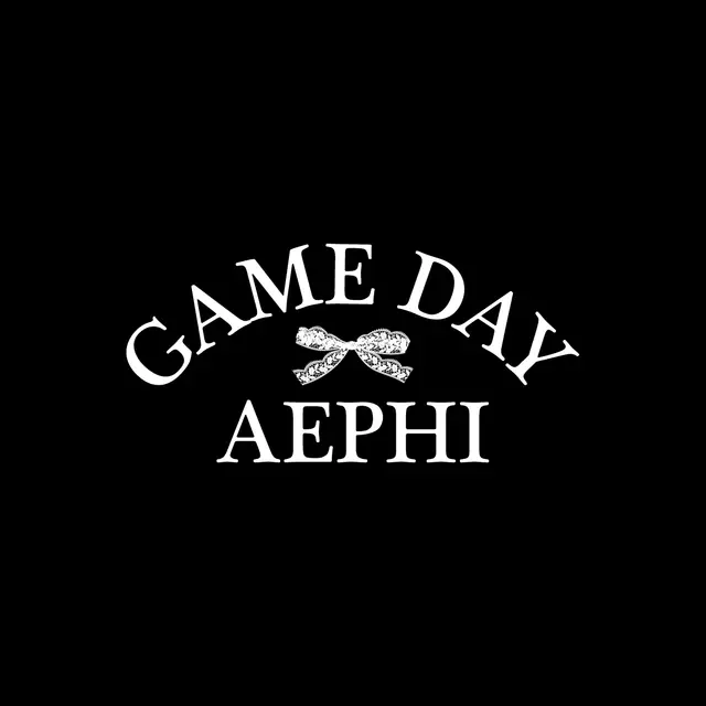 Alpha Epsilon Phi Bow Text Game Day Shirt
