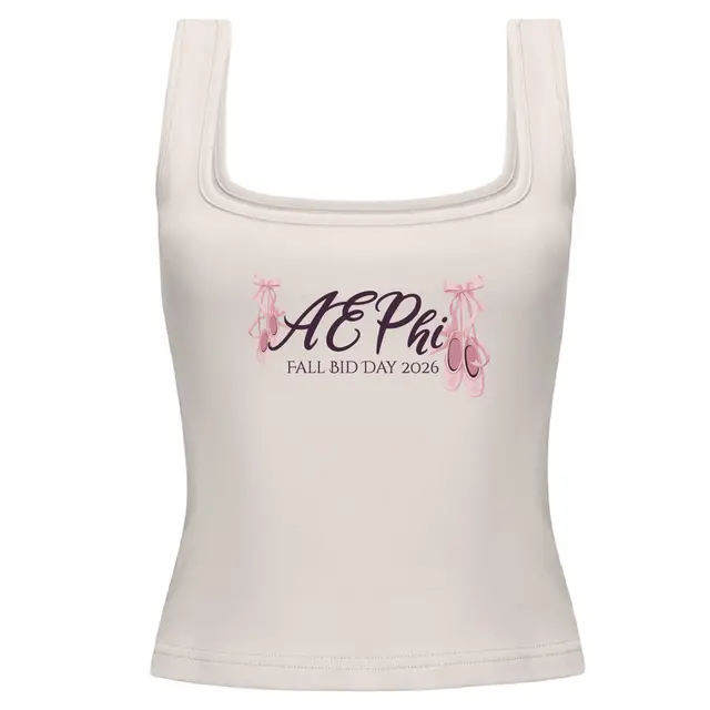 Alpha Epsilon Phi Ballet Slippers Rush & Bid Tank 2