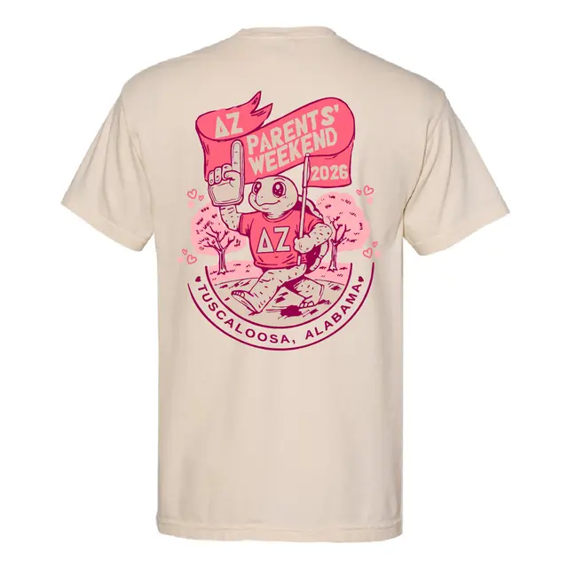 Delta Zeta Cute Turtle Parents Weekend Shirt 2