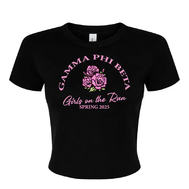 Gamma Phi Beta Pink Floral Girls on the Run Shirt 2