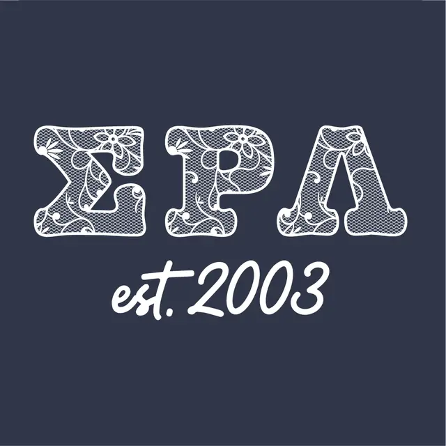 Sigma Rho Lambda Floral Lettering PR Sweater