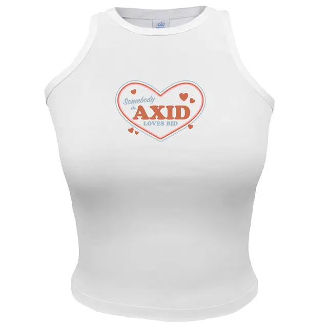 Alpha Xi Delta Heart Text Bid Day Tank 2