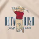 Beta Theta Pi Golfer Illustration Rush Shirt