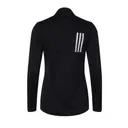 Adidas Women's 3-Stripes Double Knit Full-Zip a483 Black Grey Two Back