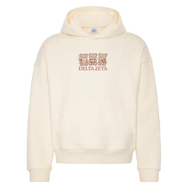 Delta Zeta Teddy Bears with Hearts PR Hoodie 2