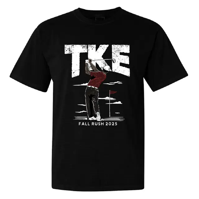 Tau Kappa Epsilon Golfer Graphic Fall Rush Shirt 2