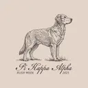 Pi Kappa Alpha Dog Illustration Rush Week Shirt