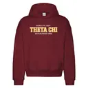 Theta Chi Bold Text Maroon PR Hoodie 2