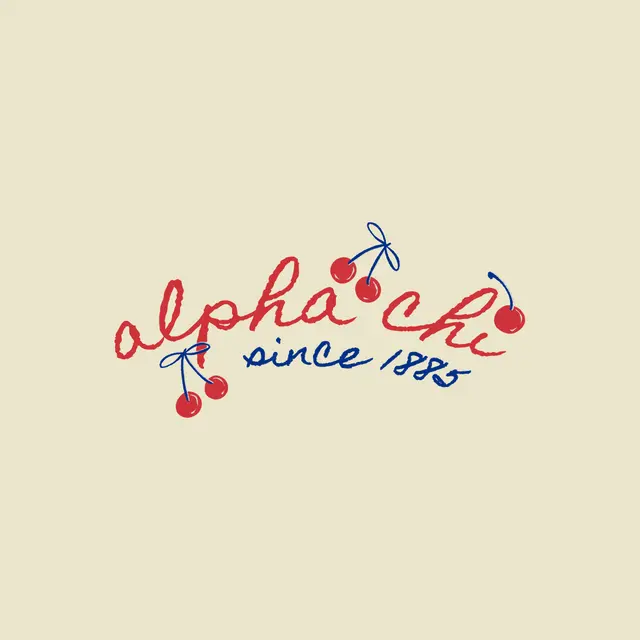 Alpha Chi Omega Cherry Script PR Shirt