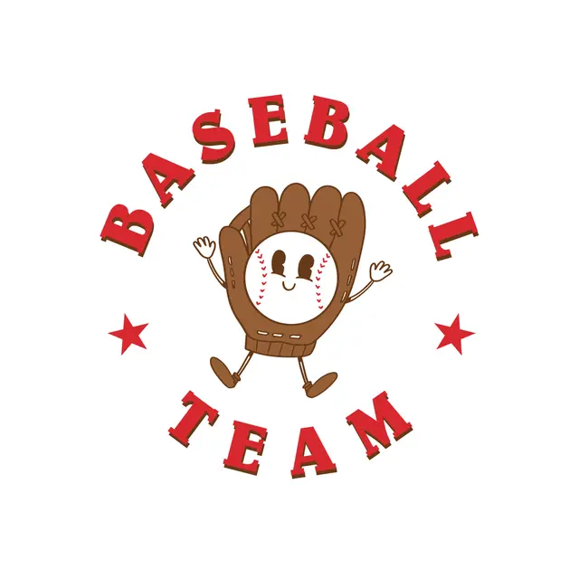 Baseball Team Playful Glove Graphic PR Crewneck