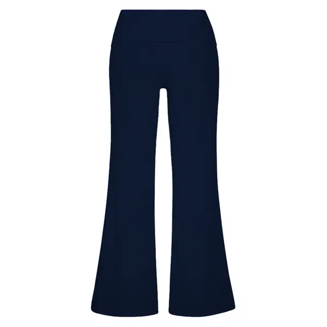 FP101 Katie Fold-over Flared Pants Royal Blue Back