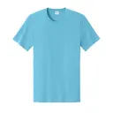 Easy Cotton Tee Aquatic Blue Front