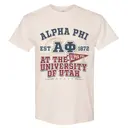 Alpha Phi Football Illustration Game Day Shirt 2