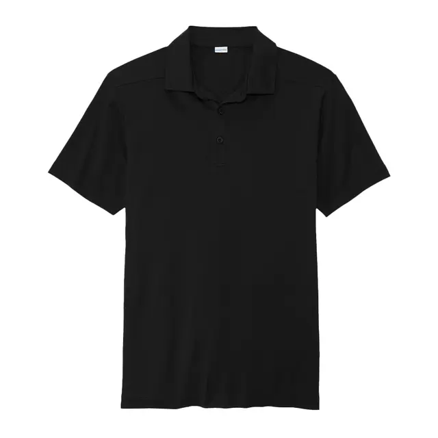 SPORTTEK   POSI-UV  PRO POLO Black Front