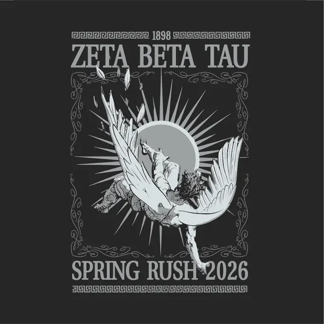 Zeta Beta Tau Angel Wings Rush Shirt