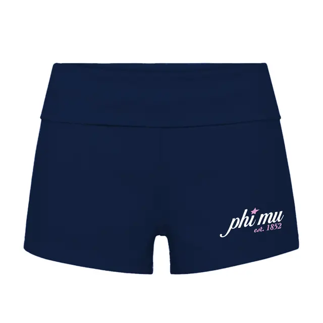 Phi Mu Hand Drawn Lettering PR Shorts 2