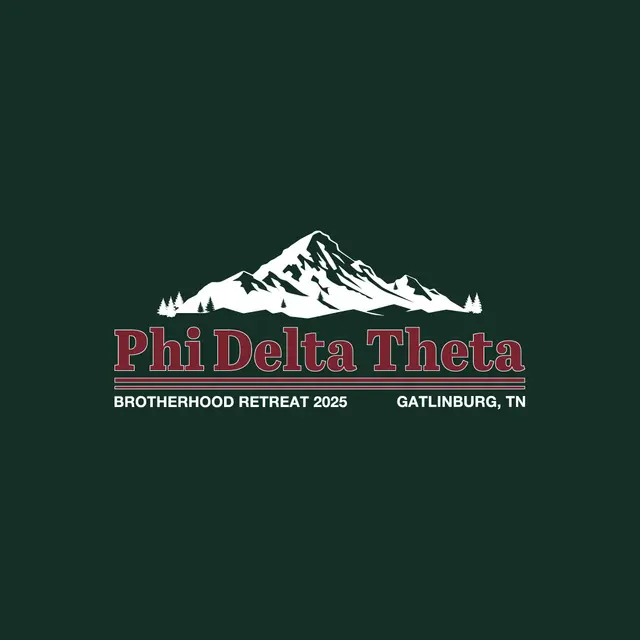 Phi Delta Theta Mountain Graphic Brotherhood Retreat Crewneck