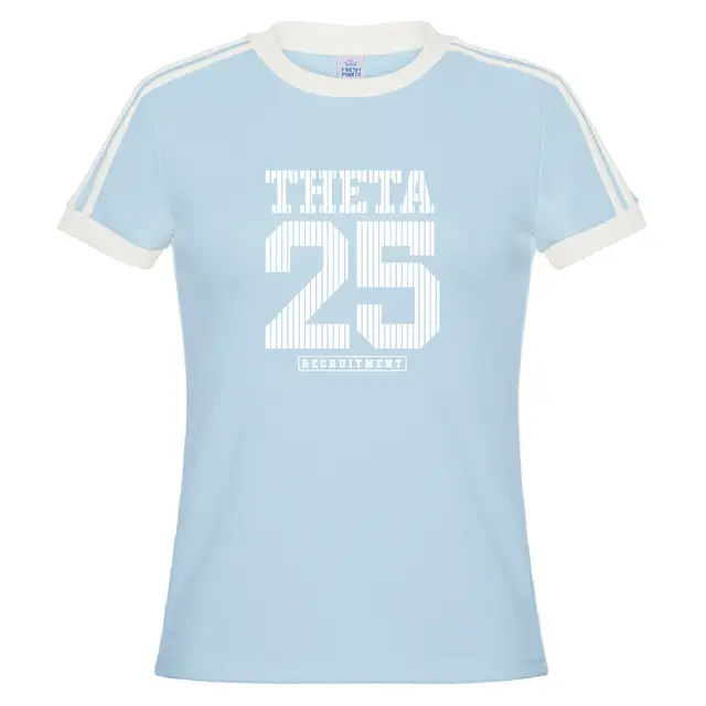 Kappa Alpha Theta Striped Number Rush Shirt 2