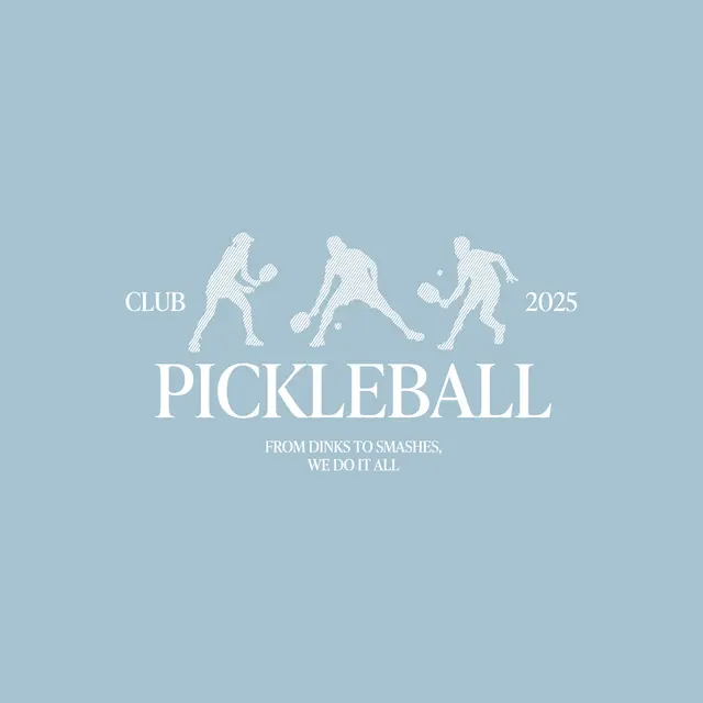 Pickleball Club Player Silhouettes PR Crewneck