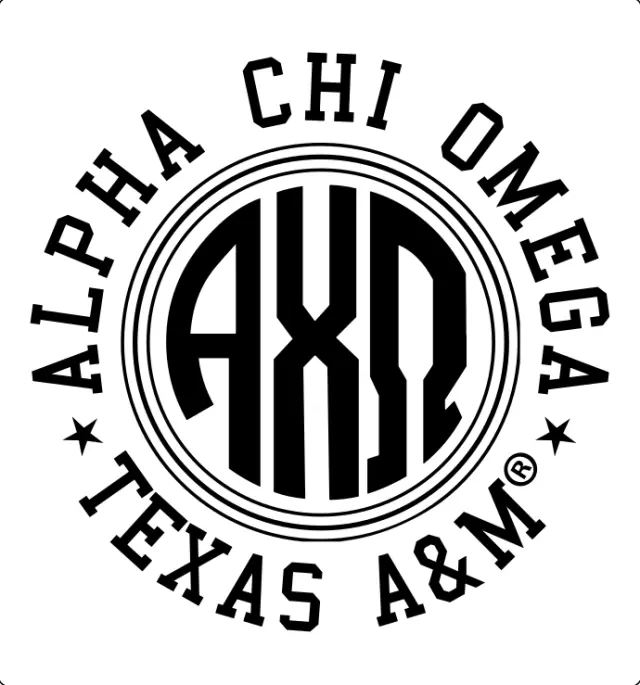 Alpha Chi Omega Circular Monogram PR Shorts