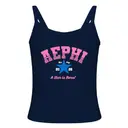 Alpha Epsilon Phi Curved Text Star Bid Day Tank 2