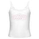 Alpha Chi Omega Ornate Pink Text Rush Tank 2