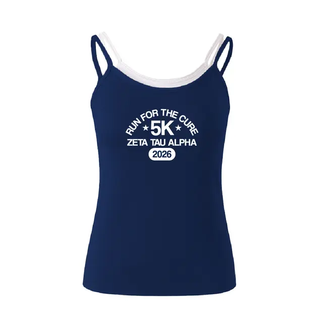 Zeta Tau Alpha Simple Texts and Stars Philanthropy Tank 2
