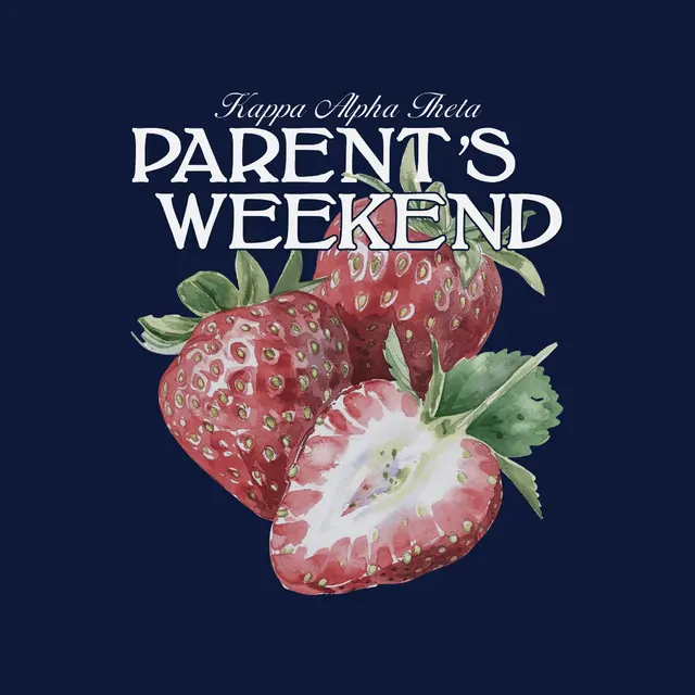 Kappa Alpha Theta Juicy Strawberry Parent's Weekend Tank